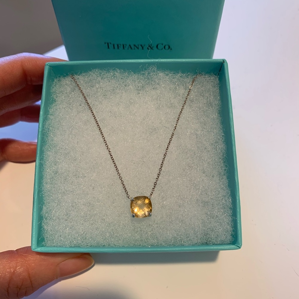 Tiffany Citrine Sparklers necklace sterling silvr